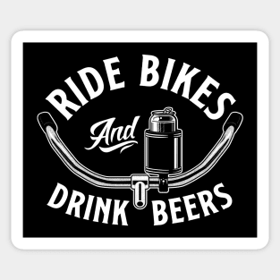 Ride Bikes & Drink Beers 2 Sticker